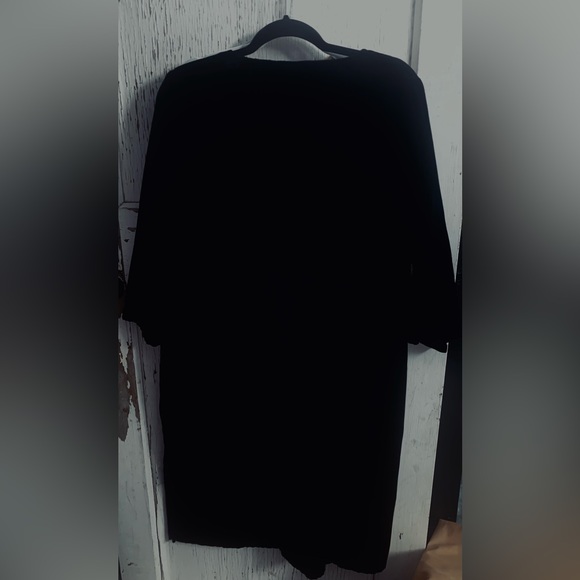 🌱 Ivy Jane Black Velvet Embroidered Long Duster🌱 NWOT - Picture 3 of 3